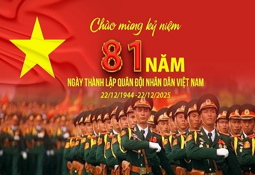 Chúc mừng 81 năm ngày thành lập Quân đội nhân dân Việt Nam